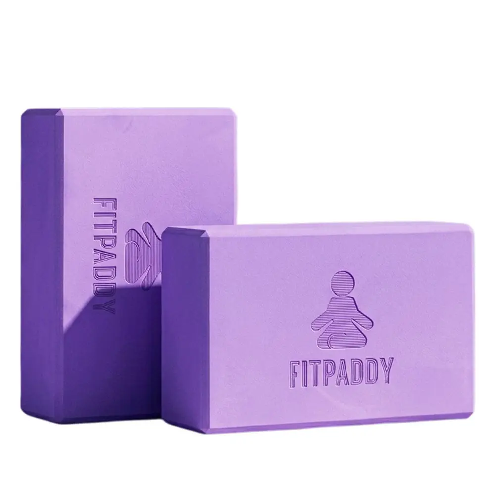 FITPADDY BLOCK01VL Lot de 2 blocs de yoga en EVA Soutien équilibre et flexibilité
