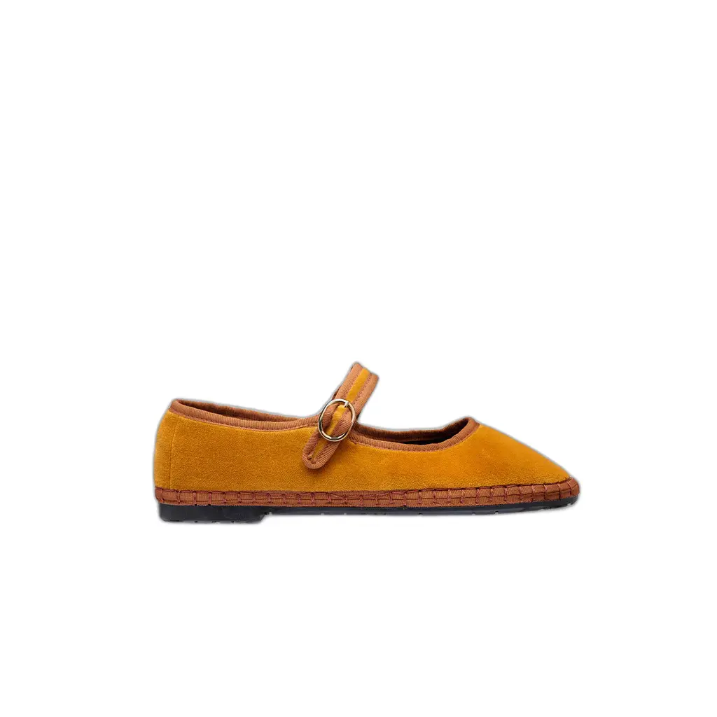 Ballerine da donna in velluto Flabelus Mary Jane
