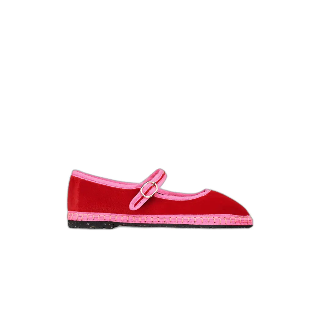 Ballerine da donna in velluto  Mary Jane