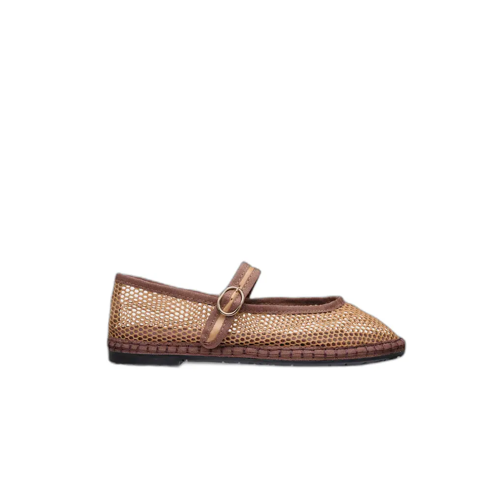 Ballerine in rete con scollatura a V donna Flabelus