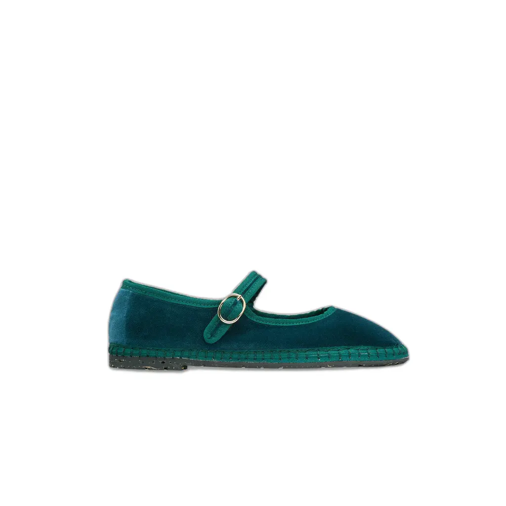 Ballerine da donna in velluto Flabelus Mary Jane