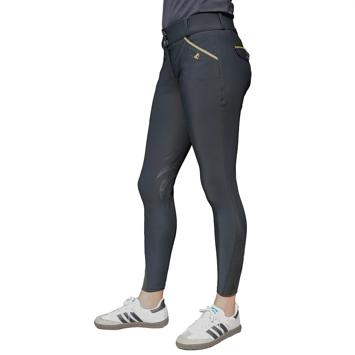 Reithose Mid Grip Mädchen Flags&Cup Catarina