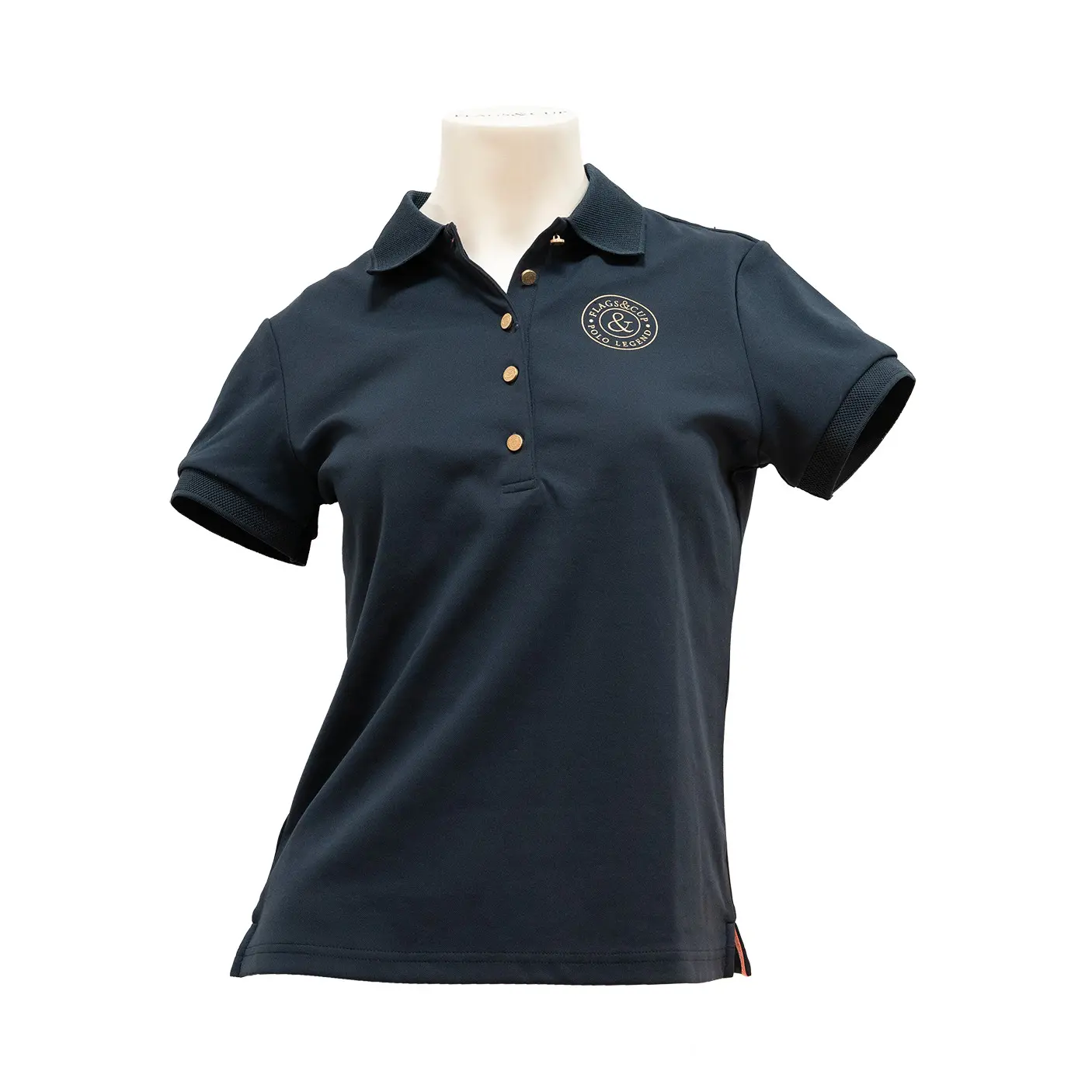 Reit-Poloshirt für Mädchen Flags&Cup Anzia
