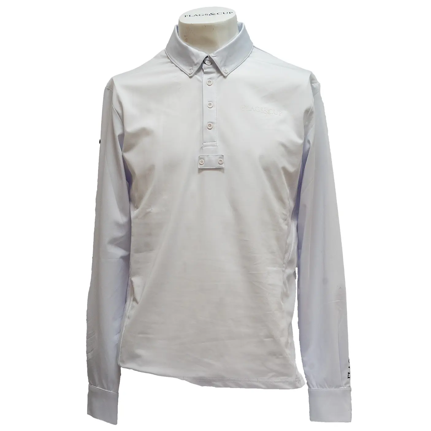 Long-sleeved competition polo shirt Flags&Cup San Remo