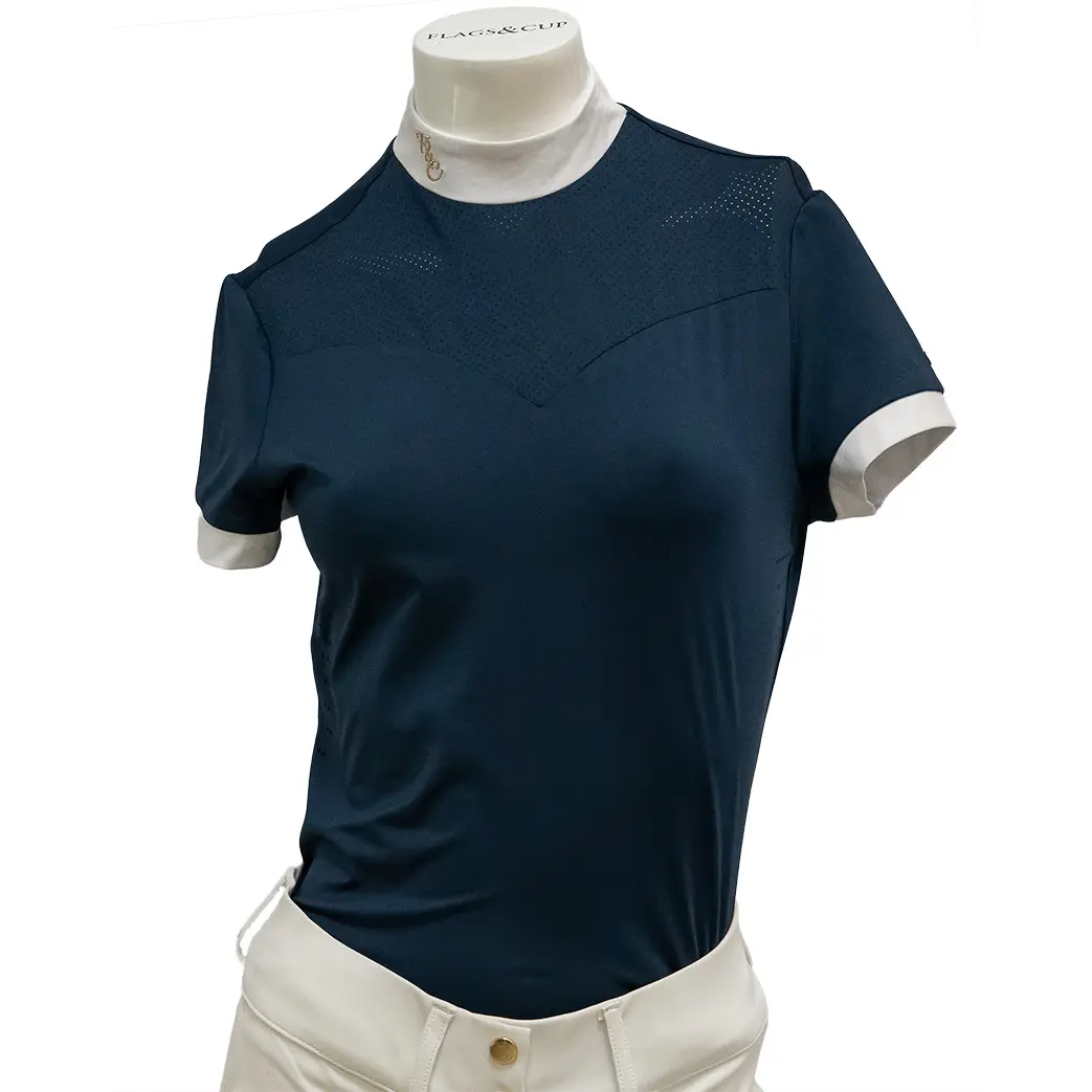 Turnier-Poloshirt Flags&Cup Isadora