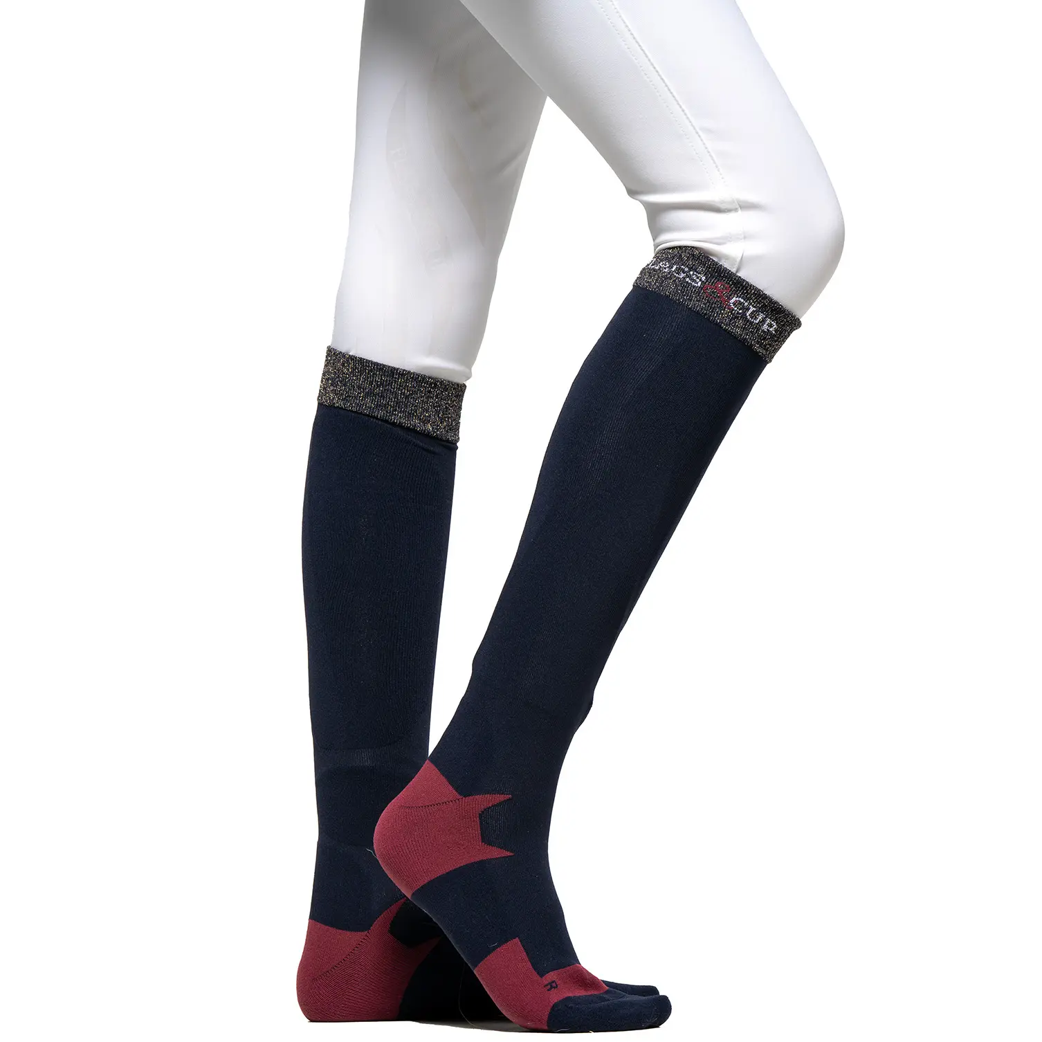 Riding socks woman Flags&Cup Roca