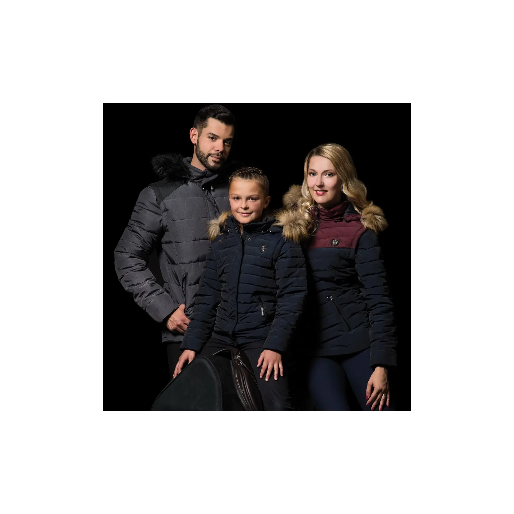 Puffer Jacket girl Flags&Cup Pohenegamook