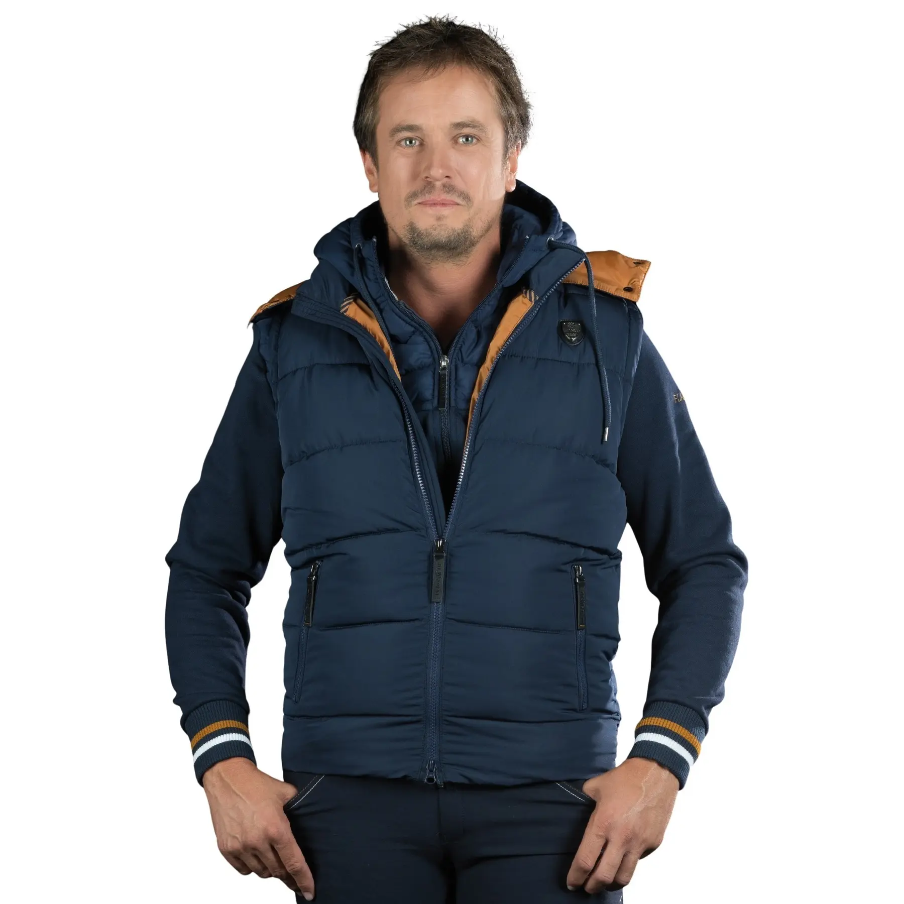 Sleeveless Puffer Jacket Flags&Cup Parkano