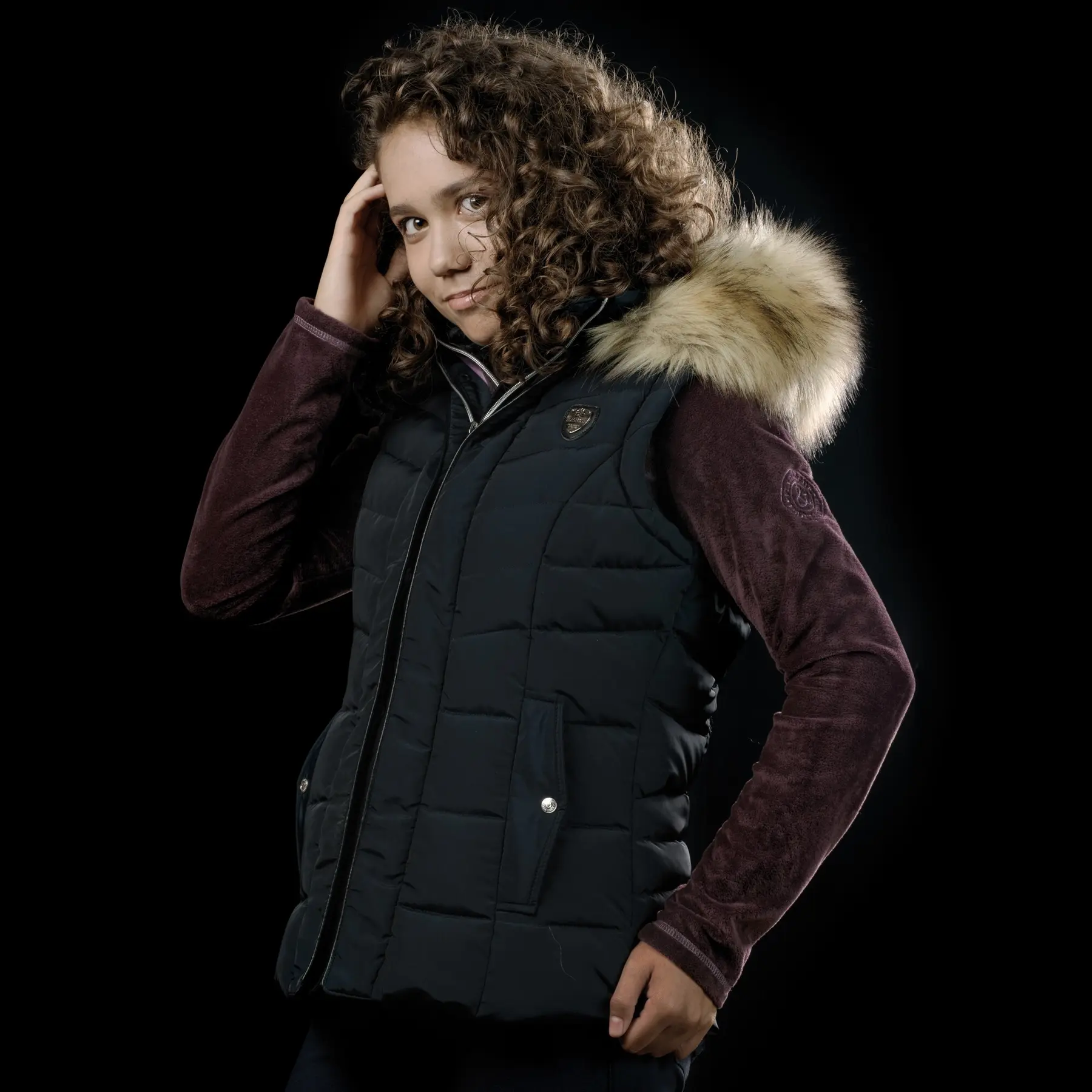 Sleeveless Puffer Jacket Flags&Cup Imatra