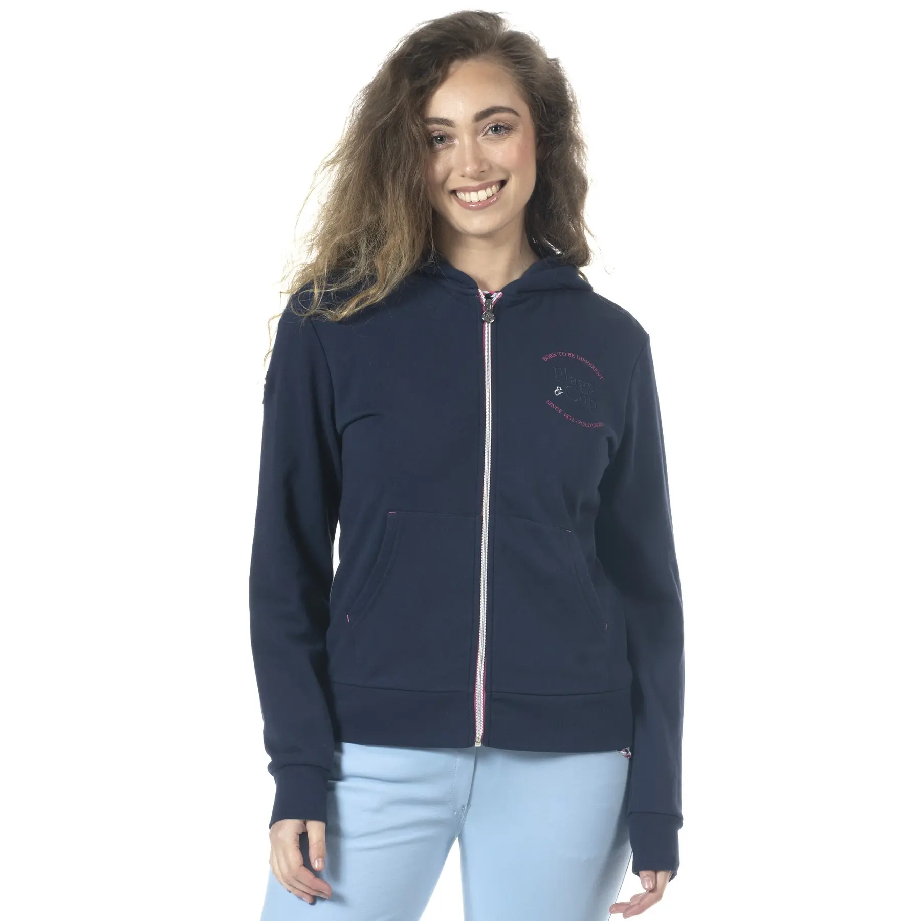 Kapuzenpullover Reiten Mädchen Flags&Cup Obera