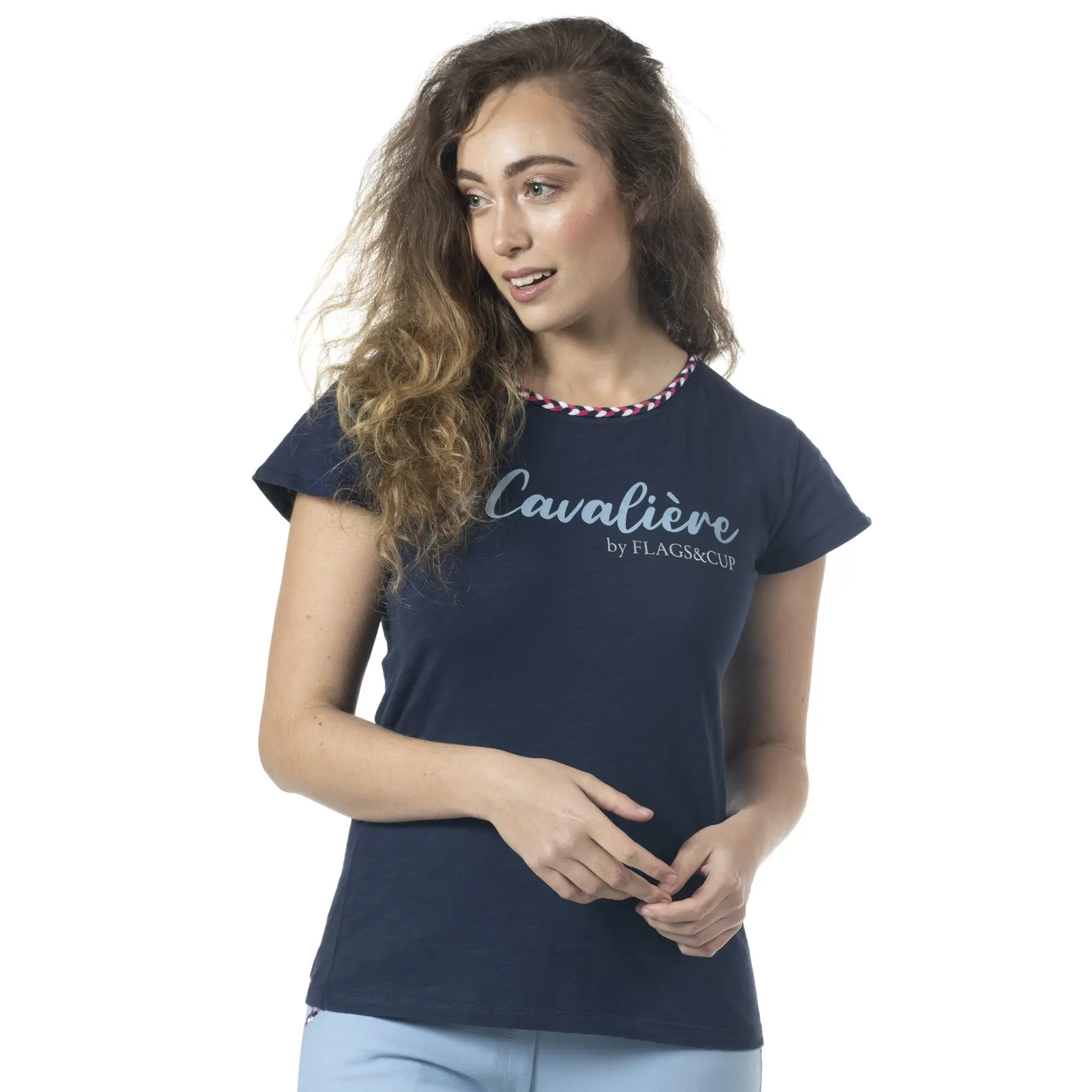 Women's T-shirt Flags&Cup Goya