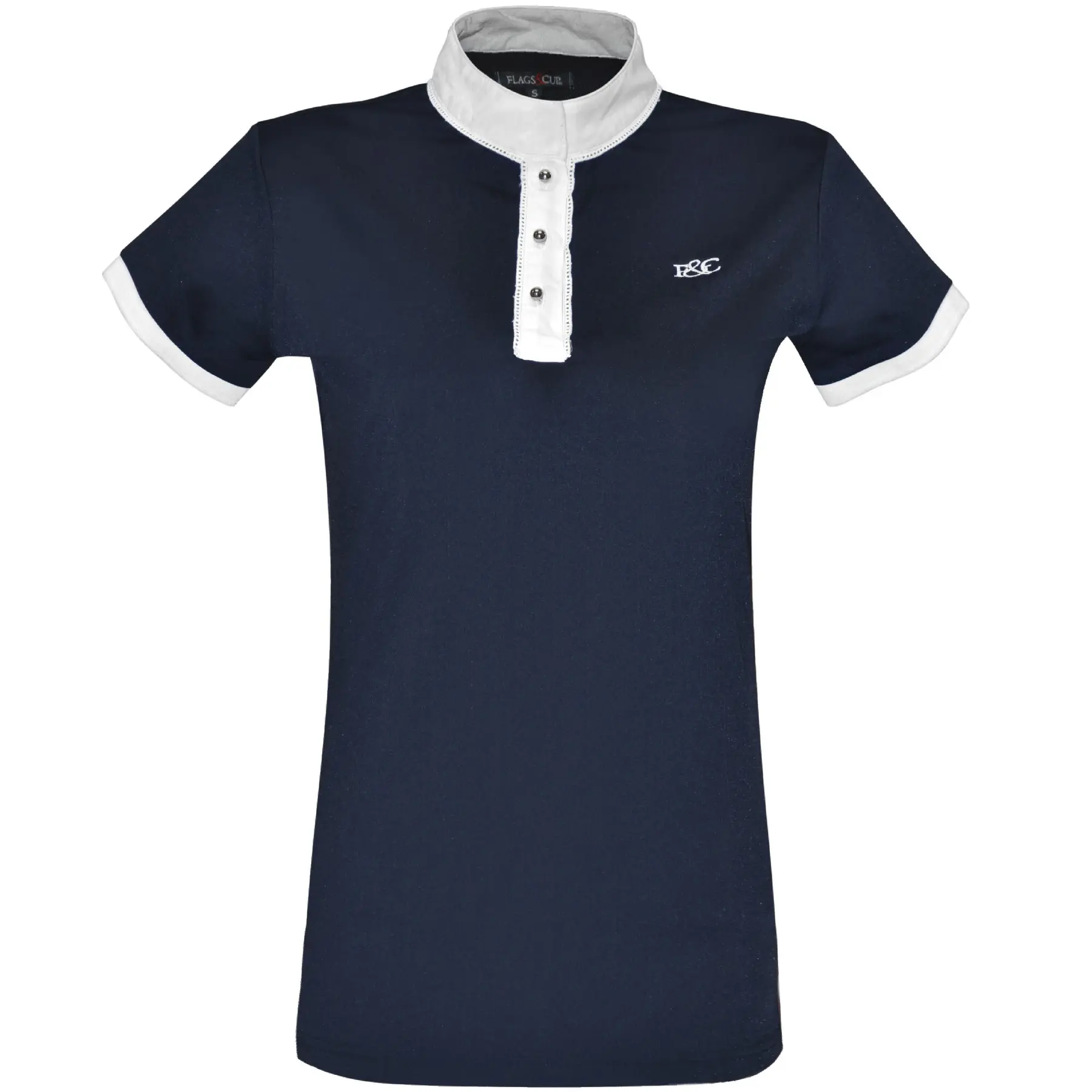 Women's riding polo Flags&Cup Candiba