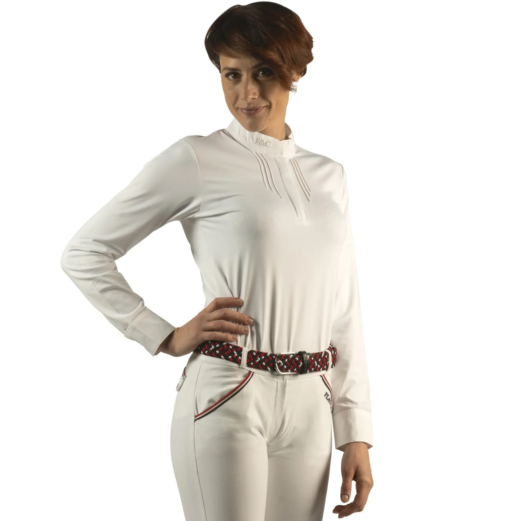 Women's long sleeve competition polo shirt Flags&Cup Kavala