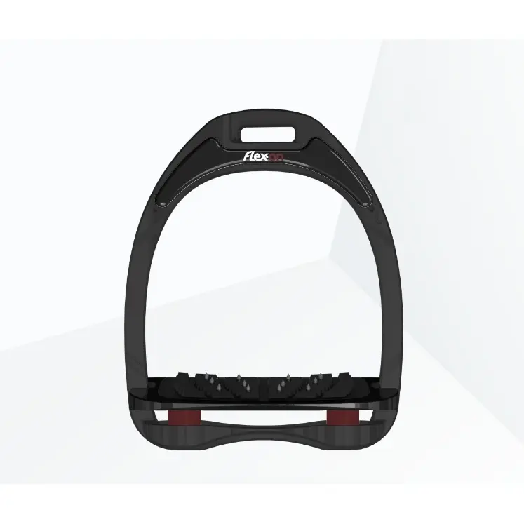 Schrägsteigbügel Ultra Grip Schwarz/Bordeaux Flex-On Aluminium