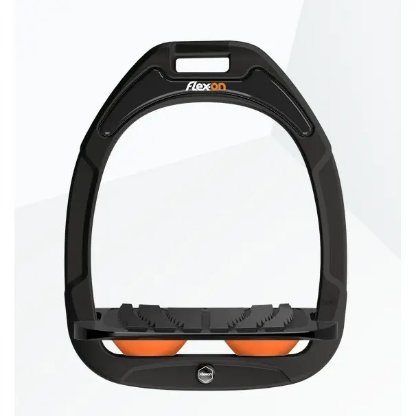 Schrägsteigbügel Grip schwarz/schwarz/Orange Flex-On Green Composite