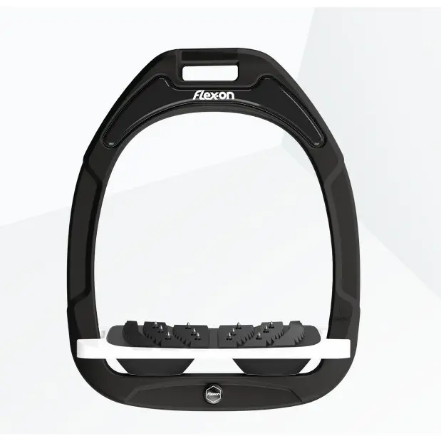 Ultra Grip Steigbügel schwarz/weiß/schwarz Flex-On Green Composite