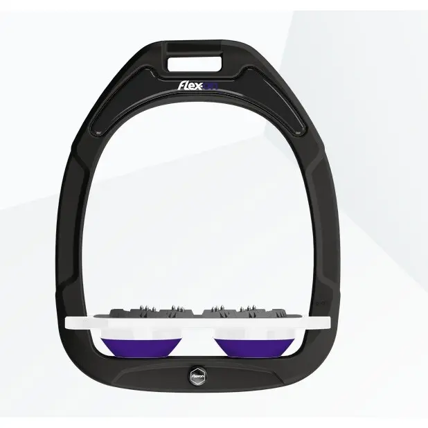 Platte Ultra Grip Sättel Schwarz/Weiß/Violett Flex-On Green Composite