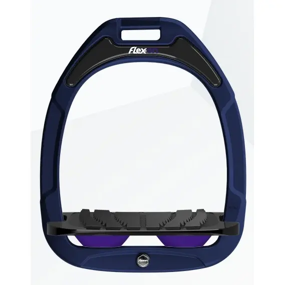 Schrägsteigbügel Grip Marine/Schwarz/Violett Flex-On Green Composite