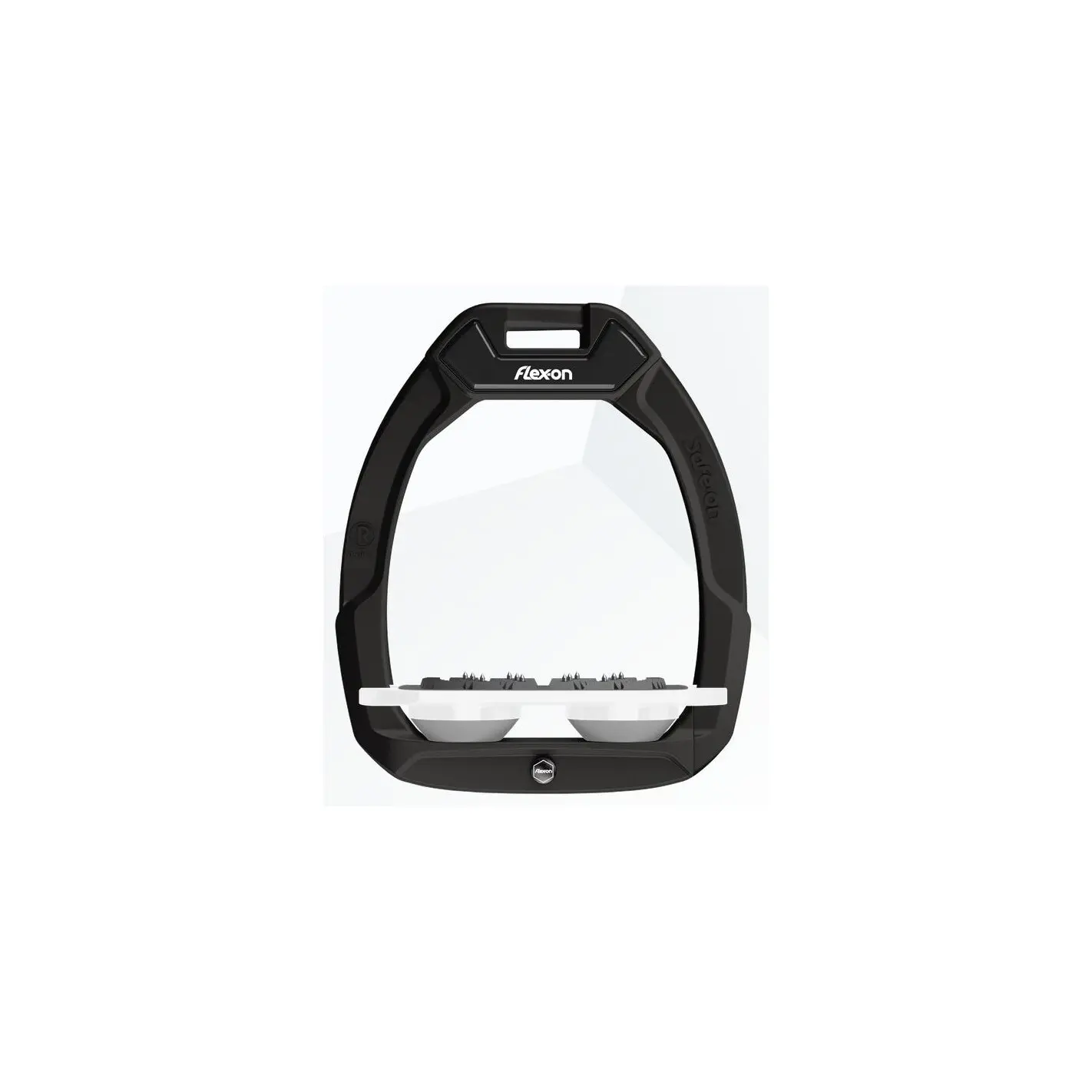 Sicherheitssteigbügel Plat Ultra Grip Schwarz/Weiß/Grau Flex-On Safe-On