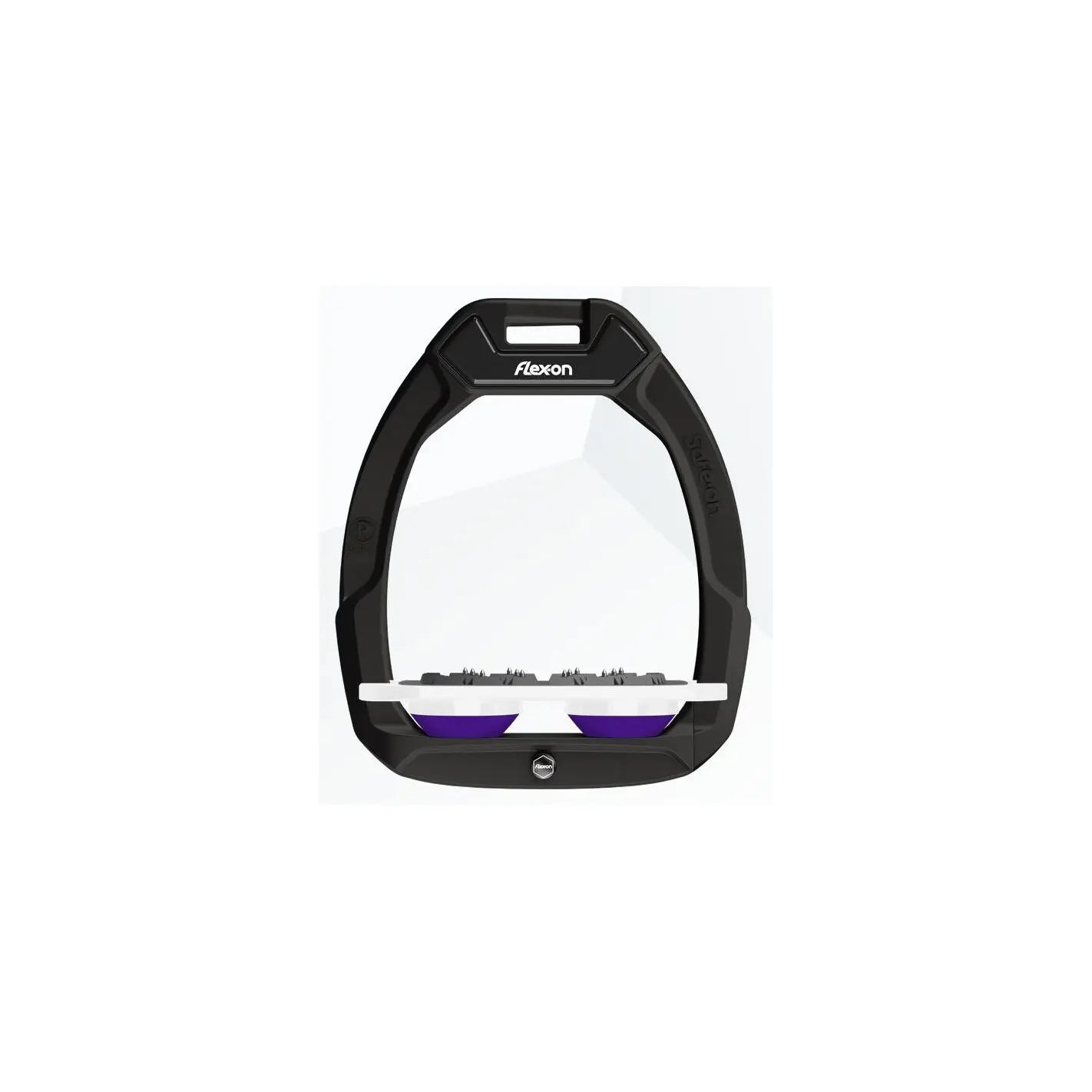 Sicherheitssteigbügel Flach Ultra Grip Schwarz/Weiß/Violett Flex-On Safe-On