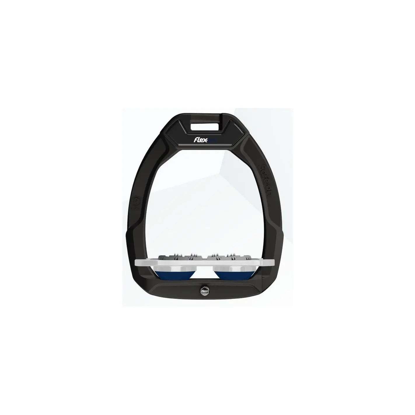 Sicherheitssteigbügel Flat Ultra Grip Schwarz/Grau/Marine Flex-On Safe-On