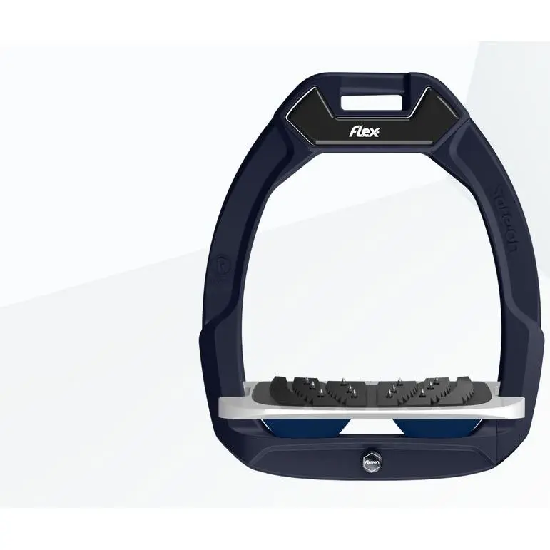 Sicherheitssteigbügel Reiten Neigung Ultra Grip Braun/Grau/Marine Flex-On Safe-On