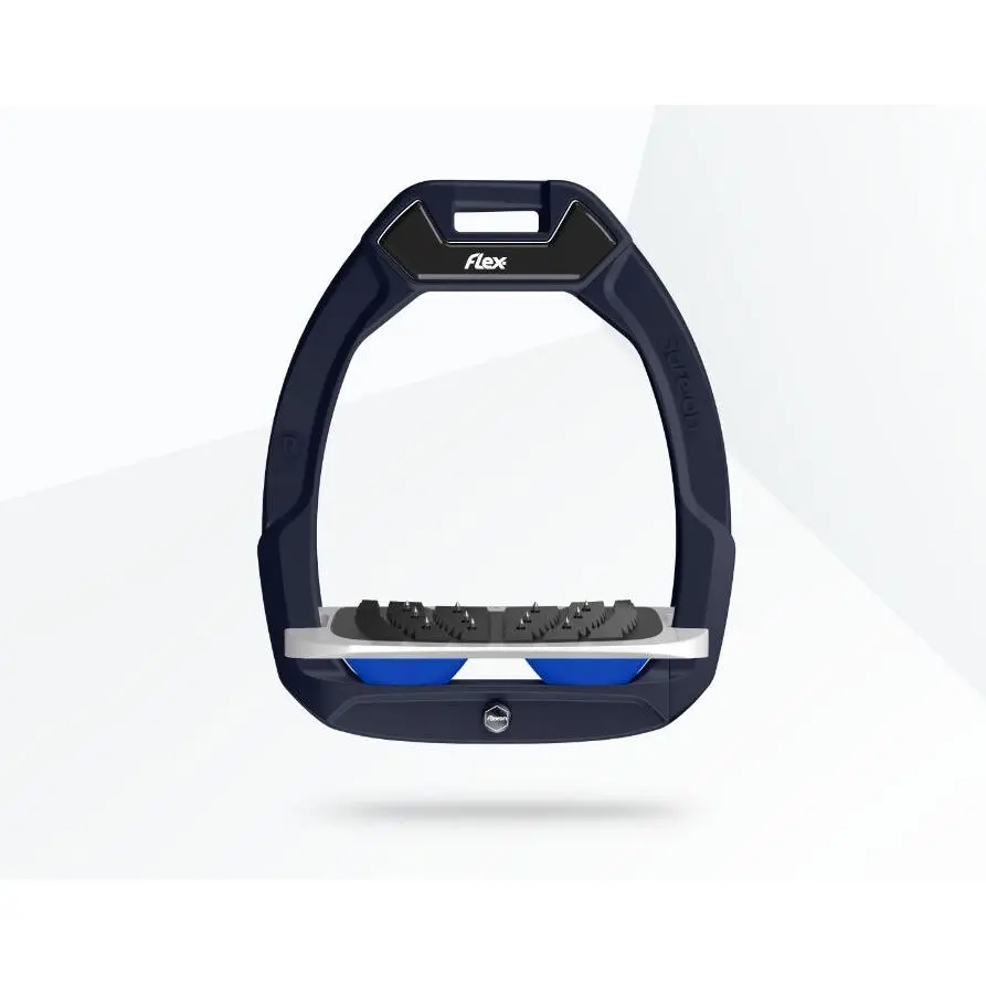 Sicherheitsreitsteigbügel Ultra Grip Rot/Grau/Blau Flex-On Safe-On