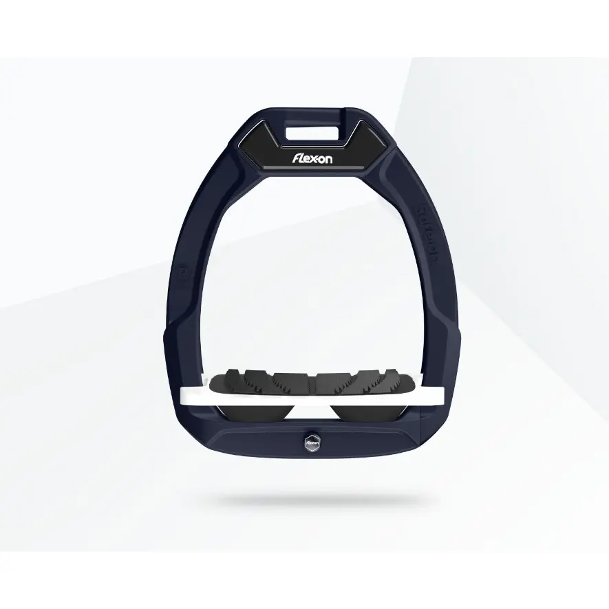 Flex-On Vert Étriers De Sécurité D’équitation Incliné Grip /Blanc/Noir Safe-On