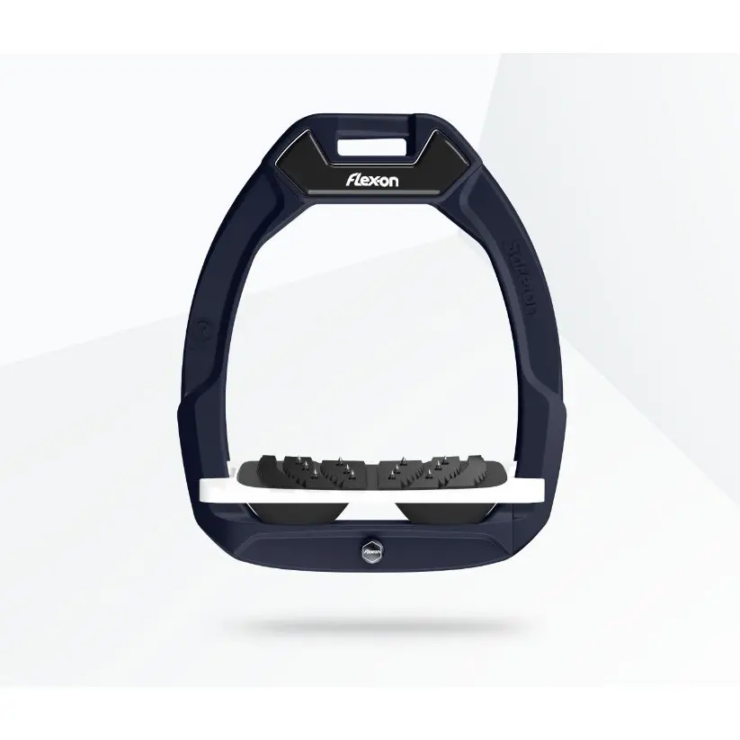 Sicherheitssteigbügel Reiten Schräg Ultra Grip Grün/Weiß/Schwarz Flex-On Safe-On