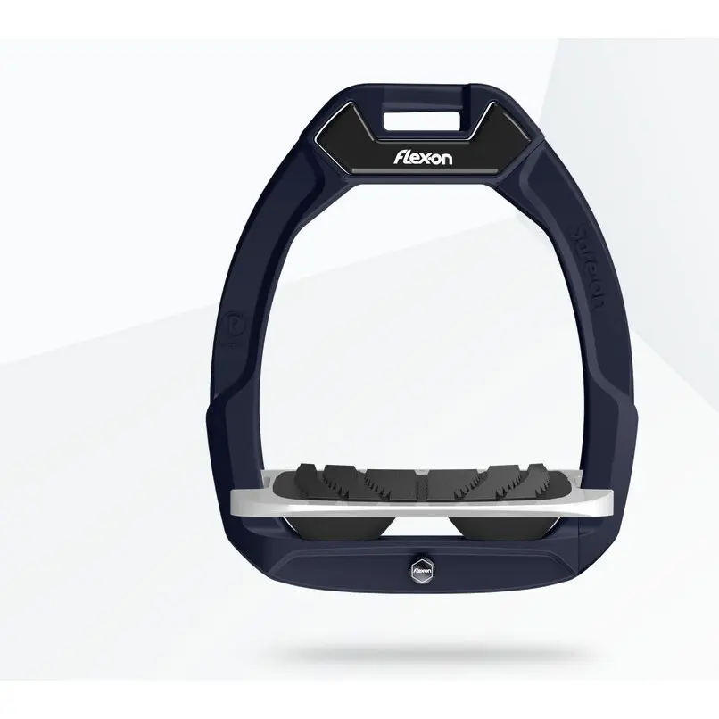 Sicherheitssteigbügel Reitwinkel Grip Blau/Grau/Schwarz Flex-On Safe-On