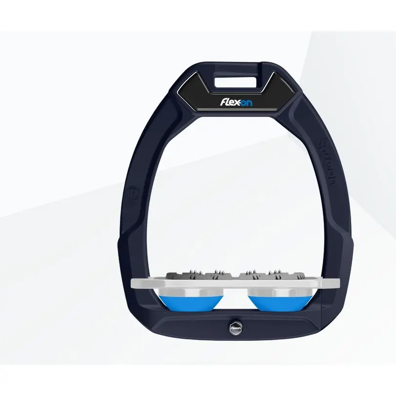 Sicherheitssteigbügel Flat Ultra Grip Blau/Grau/Blau Flex-On Safe-On