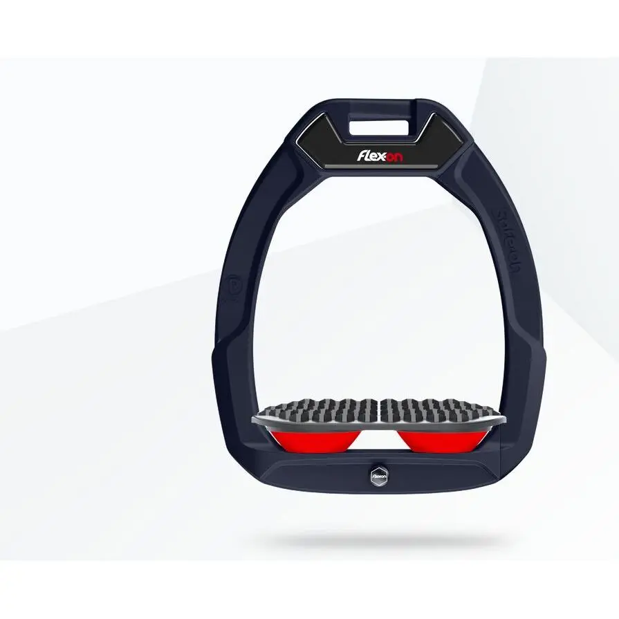 Sicherheitssteigbügel Reiten Endurance Marine/Grau/Rot Flex-On Safe-On