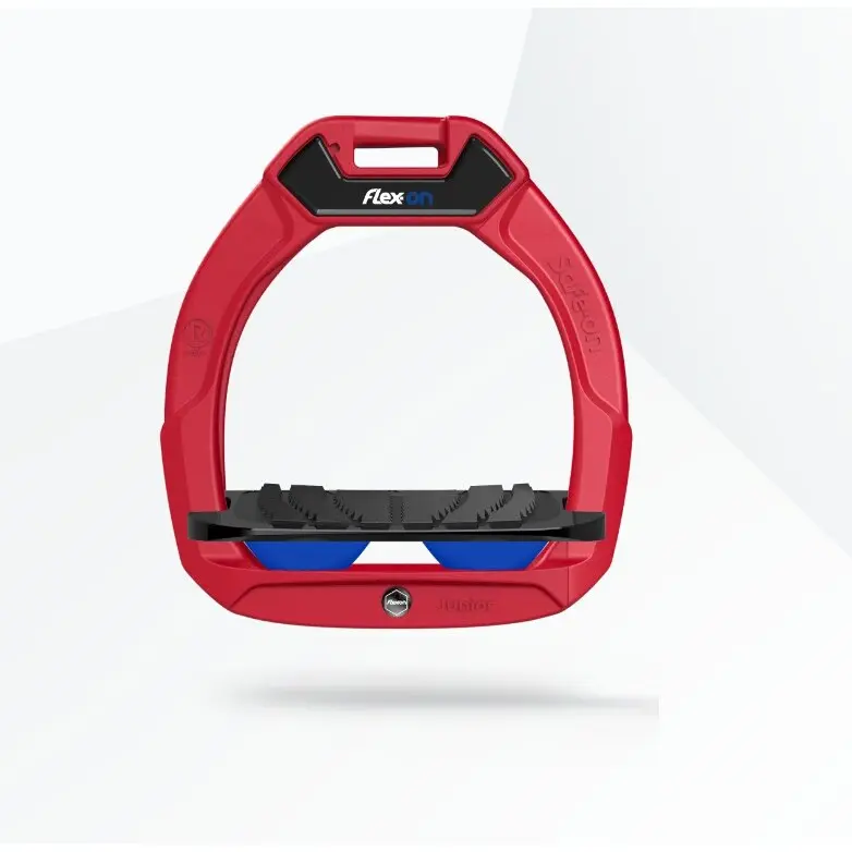 Sicherheitssteigbügel Reiten Neigung Grip Rot/Schwarz/Blau Kinder Flex-On Safe-On