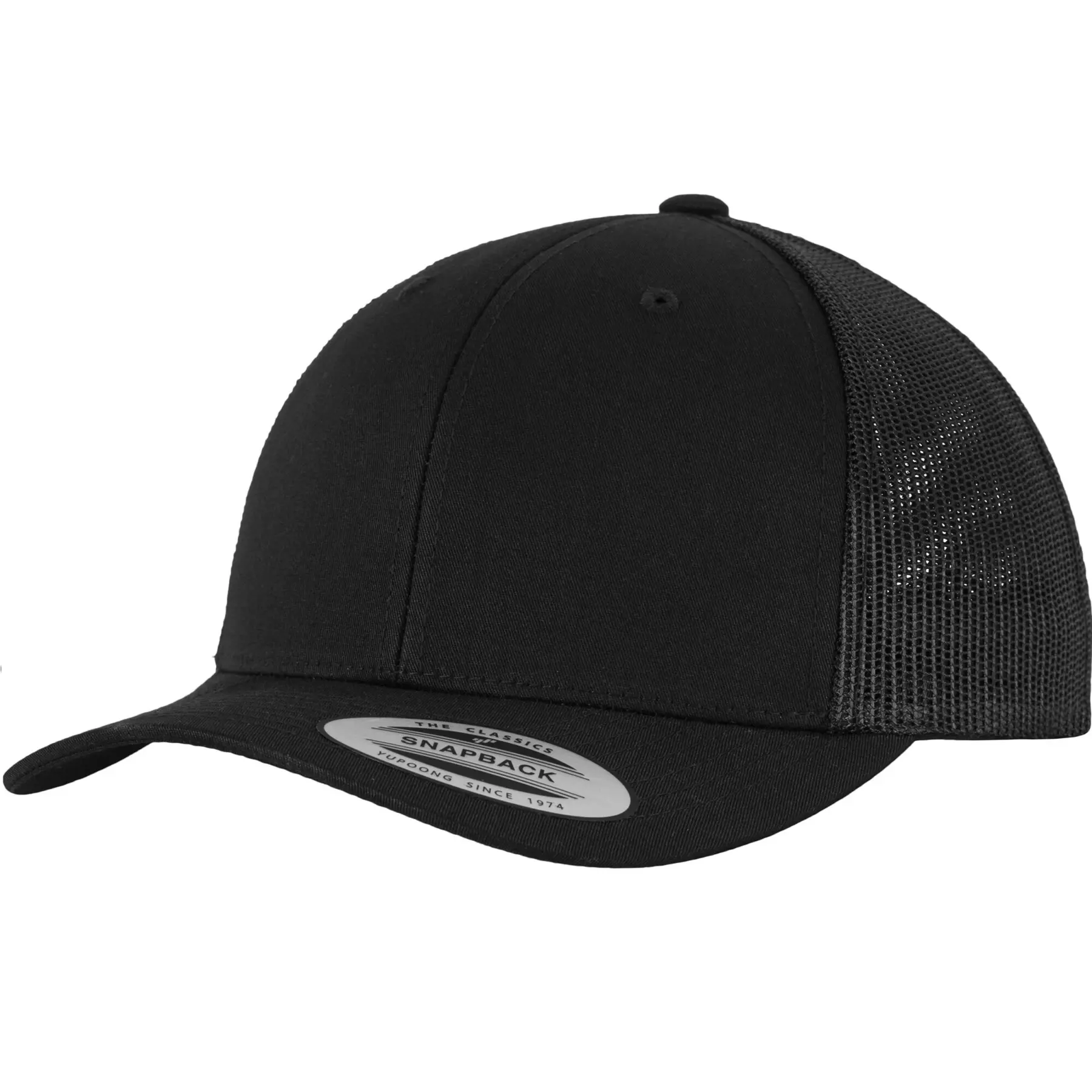 Cappellino da camionista con visiera curva per bambini Flexfit Retro