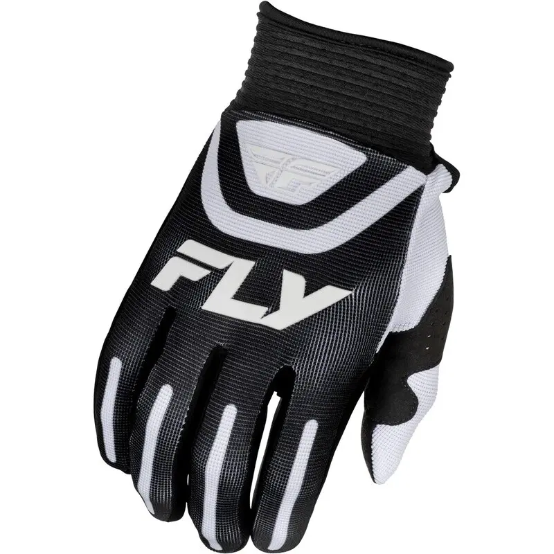FLYRACING Gants moto cross Fly Racing F-16 — noir et blanc