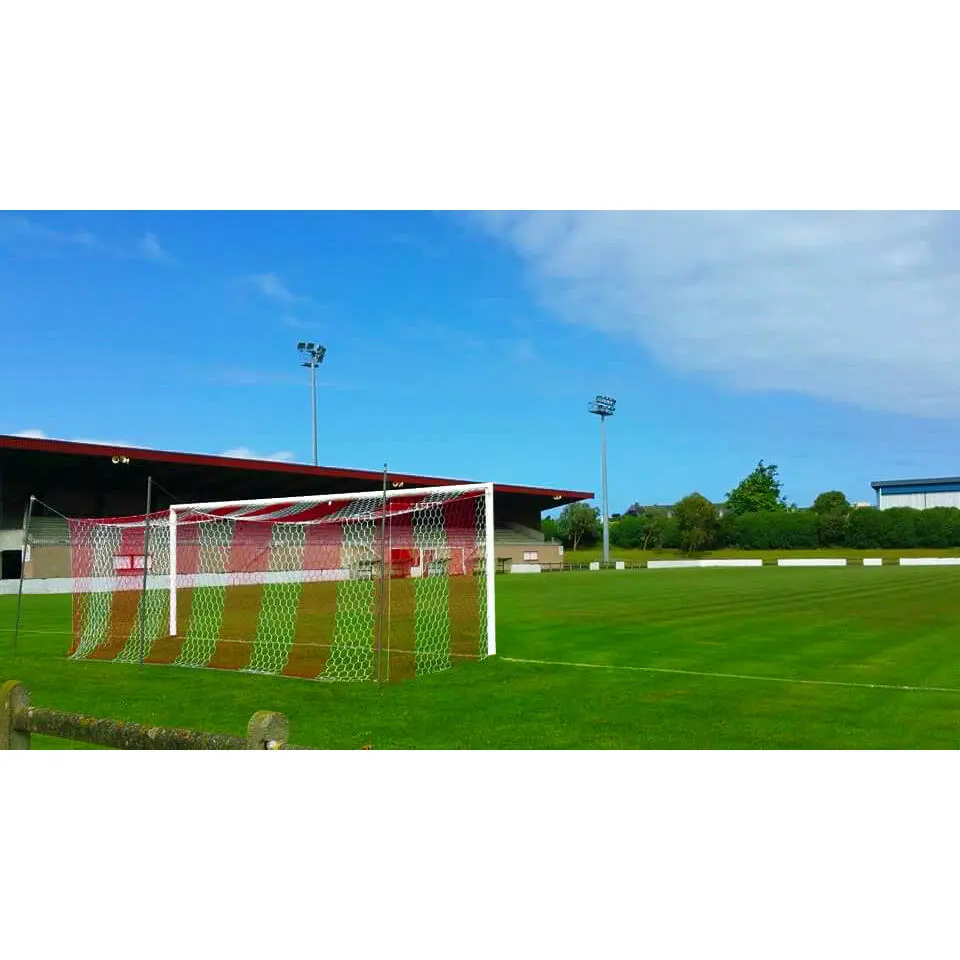 Fußballnetz Stadion zweifarbig hexagonale Masche Powershot 4mm
