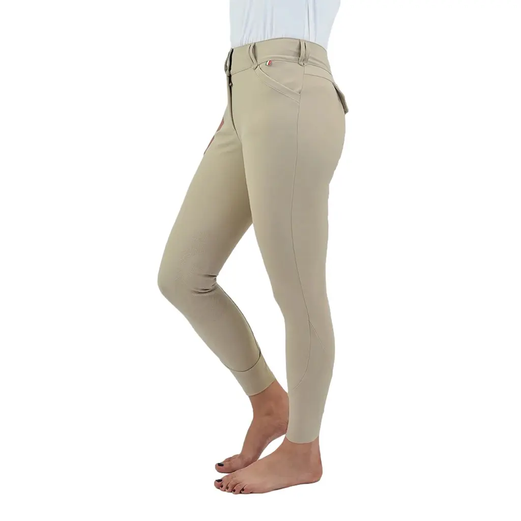Dames wedstrijdbroek met middengrip For Horses Ennie