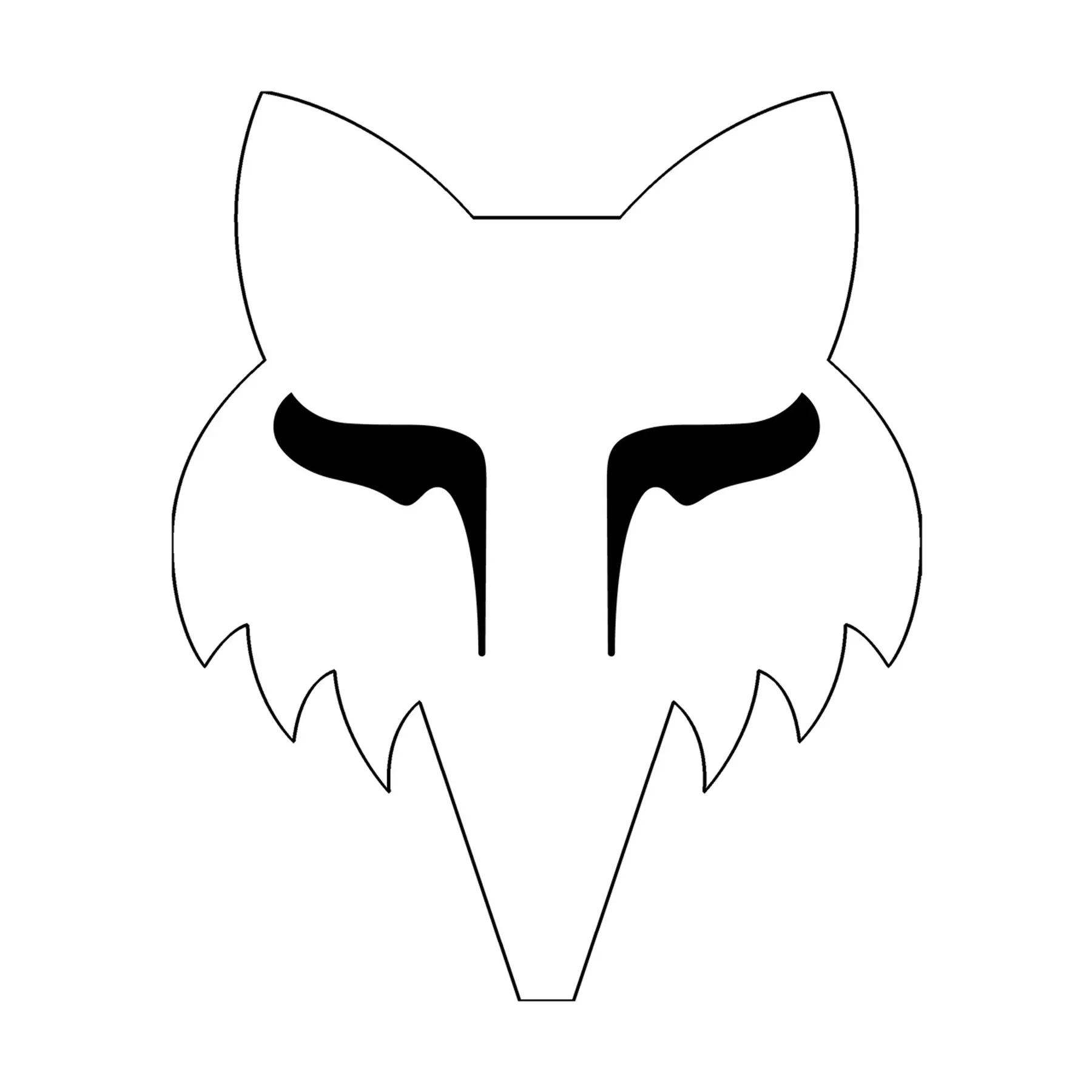 Aufkleber Fox Racing Head 4"