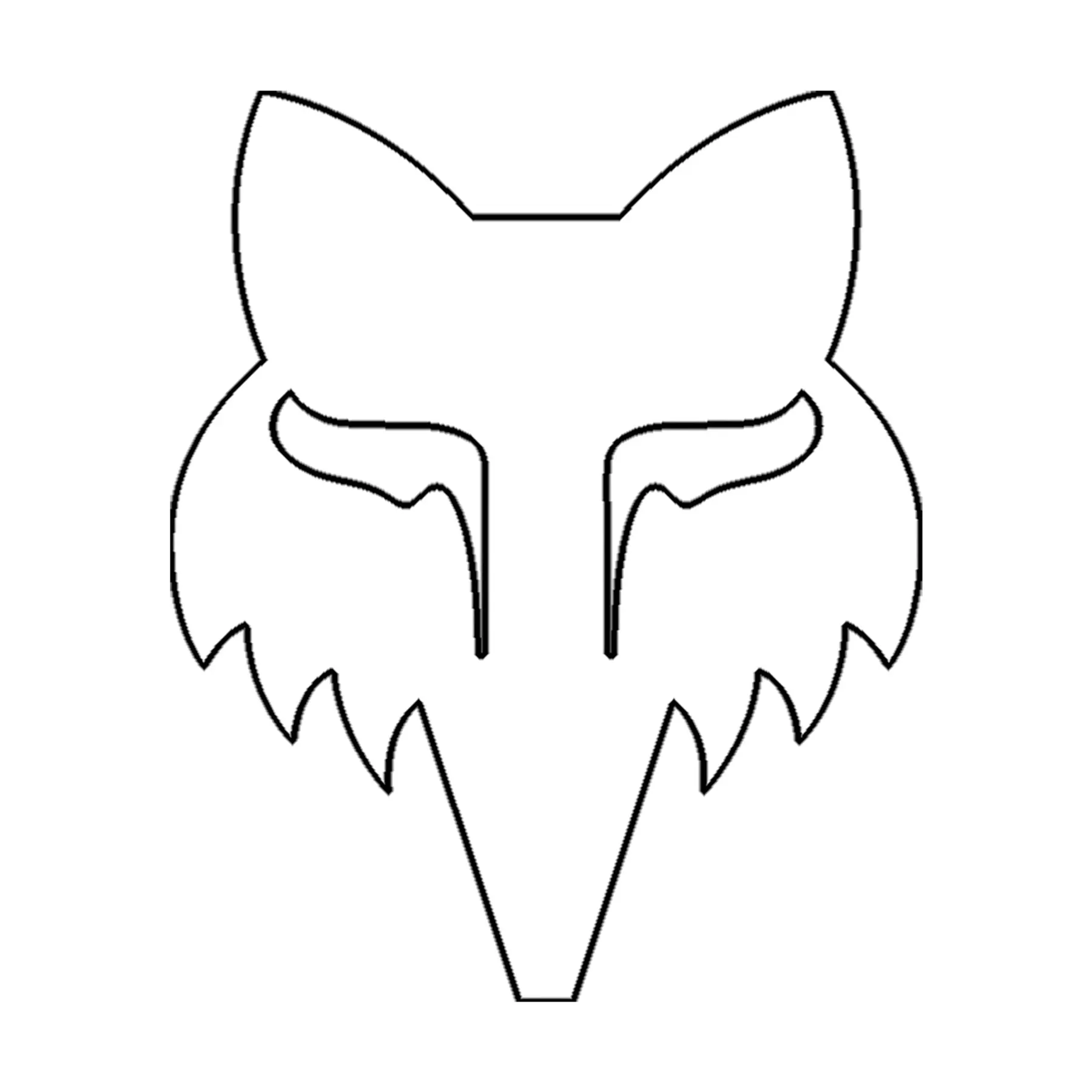 Aufkleber Fox Racing Head 2.5" Die Cut Vinyl