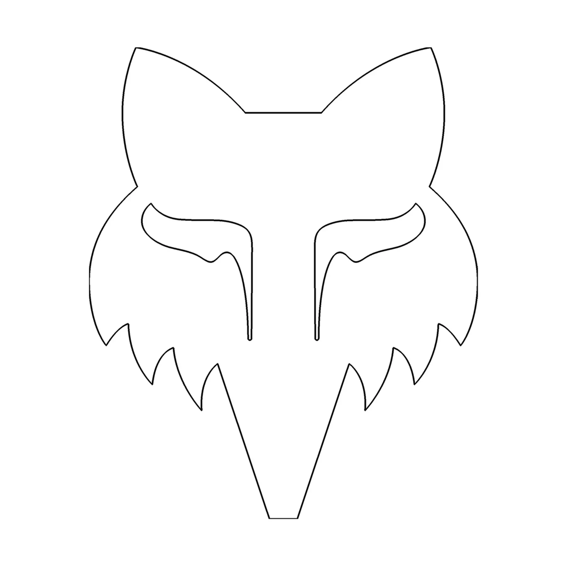 Aufkleber Fox Racing Head 7" Die Cut Vinyl