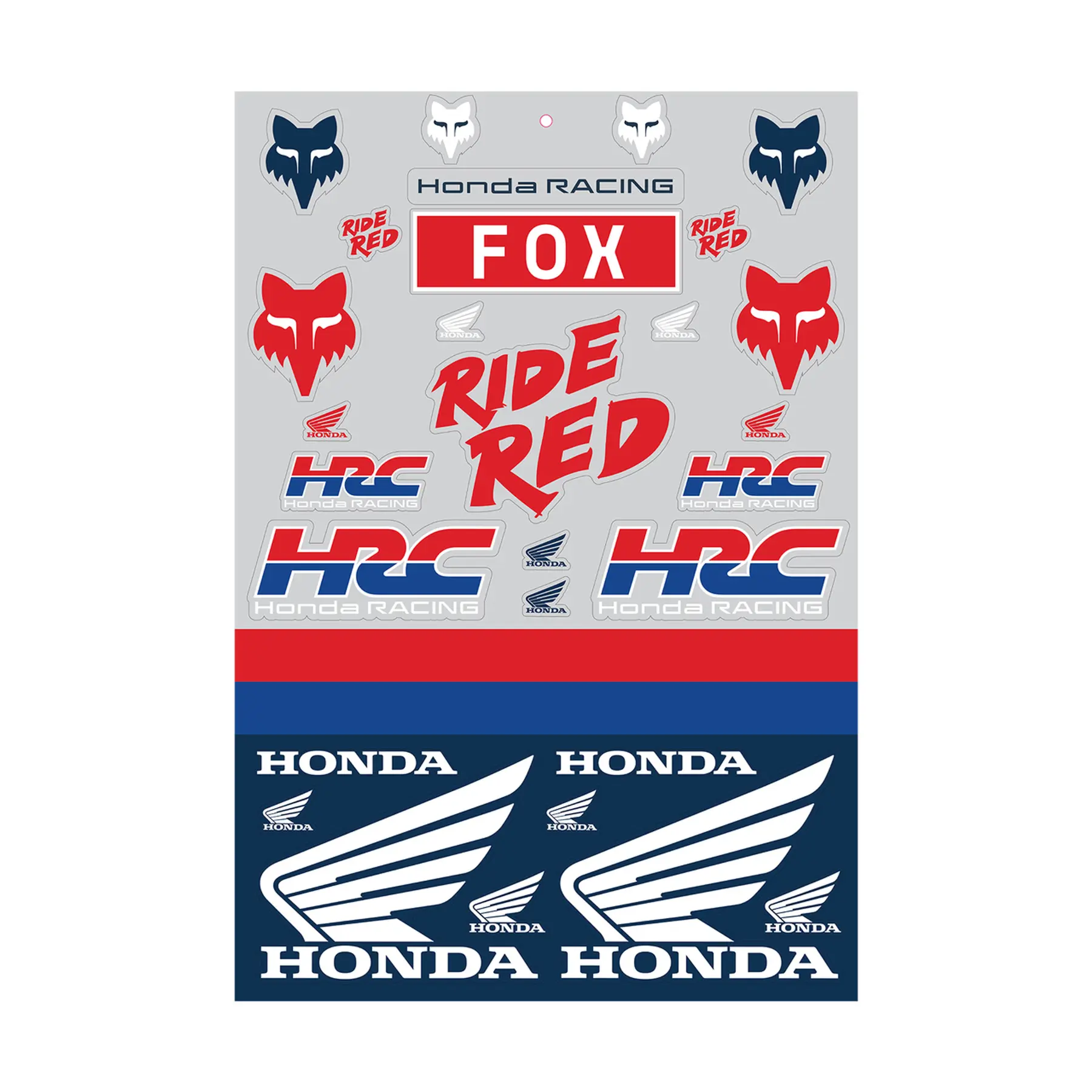 Motorradaufkleber Fox Racing Honda