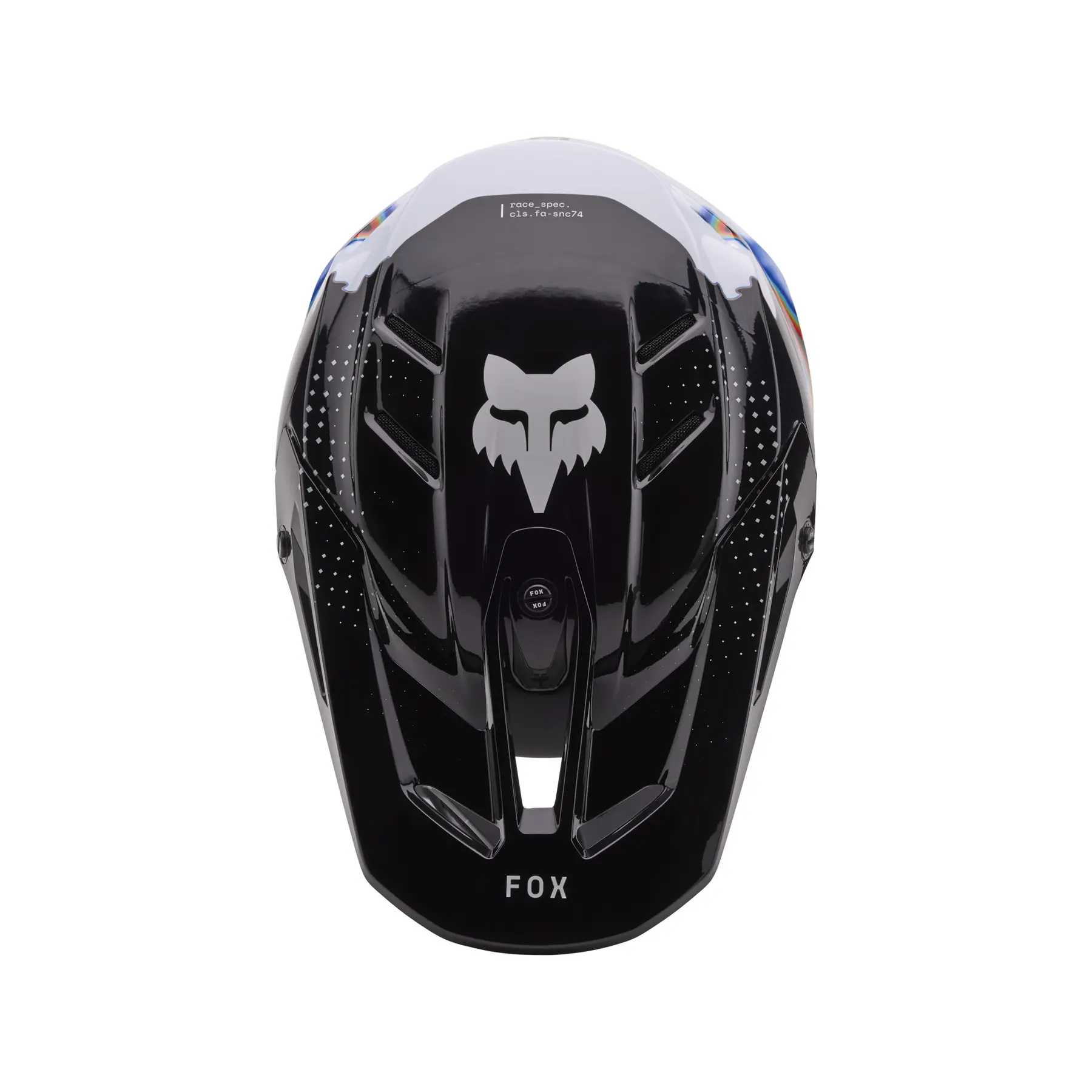 Visier Motocross-Helm Fox Racing V3 RS scans