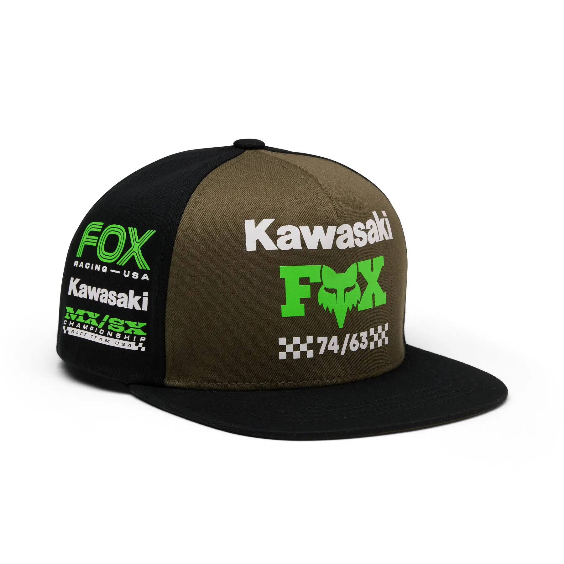 Casquette snapback enfant Fox Racing Kawasaki Casquette snapback enfant Fox Racing Kawasaki
