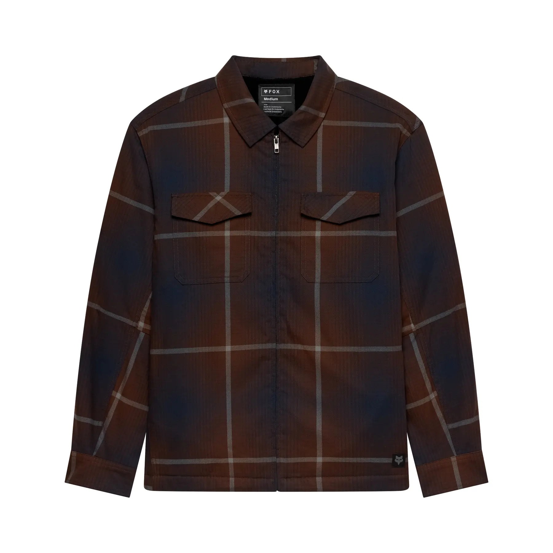 Maglietta con zip a maniche lunghe Fox Racing Survivalist Fire Sasquatch