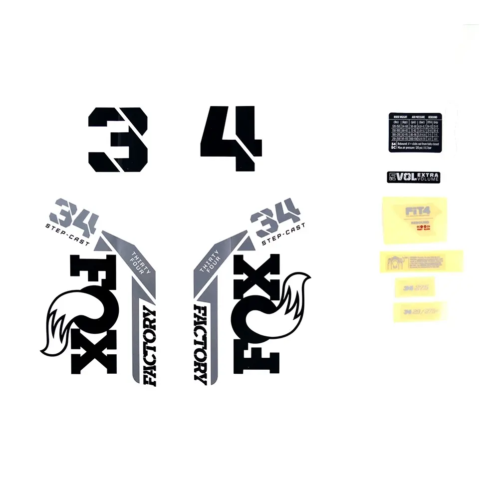 Transfer-Set Fox 2021, 34 SC, F-S, Logo, Fork