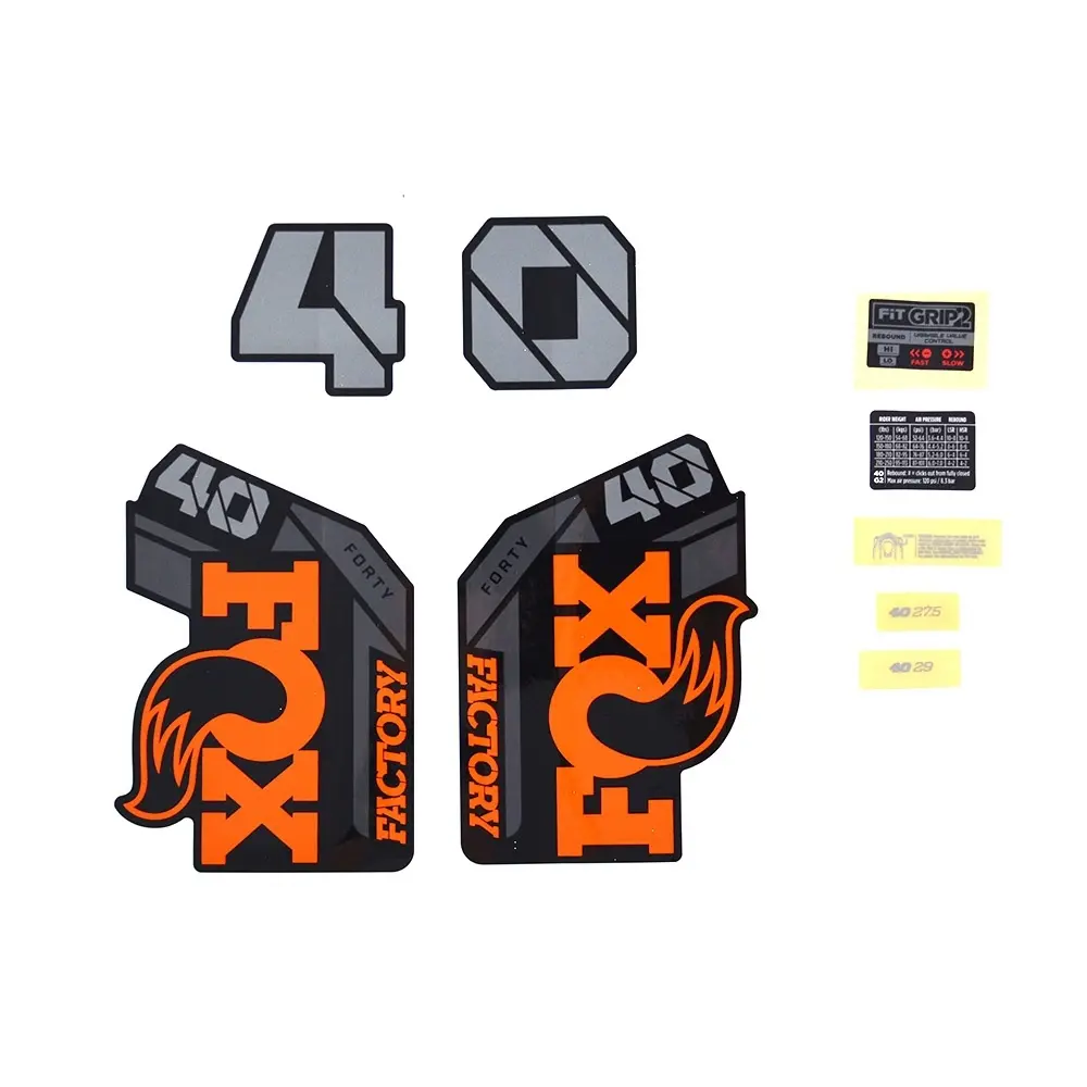 Transfer-Set Fox 2021, 40, F-S, Logo, Fork