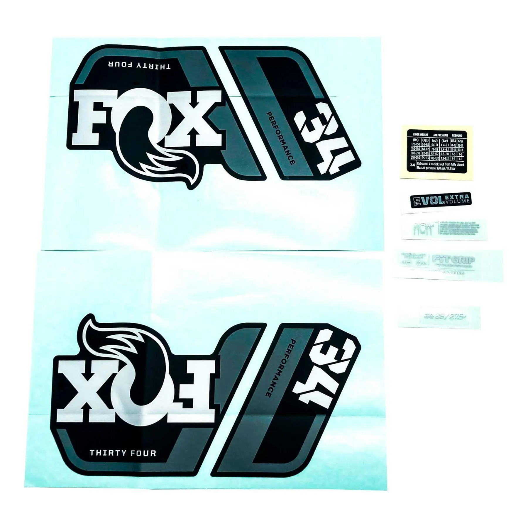 Transfer-Set Fox 2022, 34, P-S, Logo, Fork