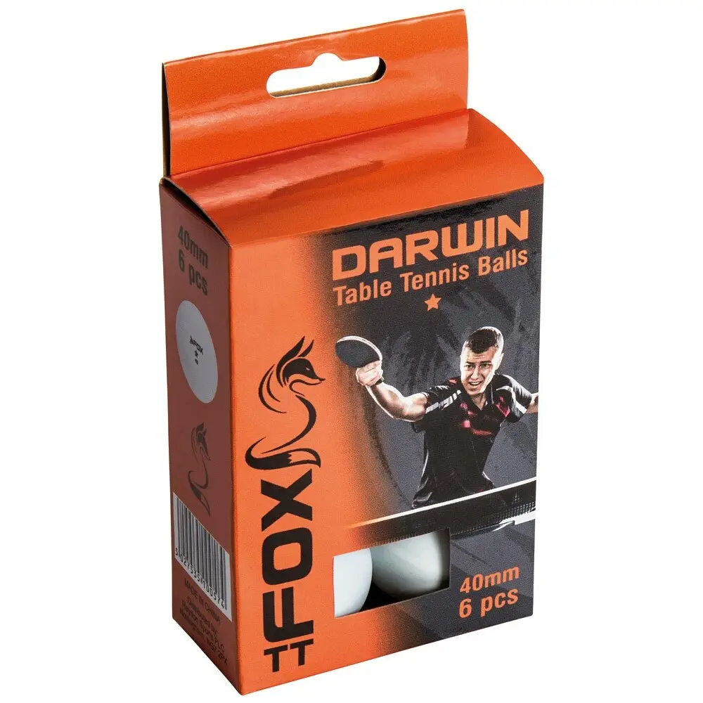 Tischtennisball Fox TT Darwin 1 Star (x6)