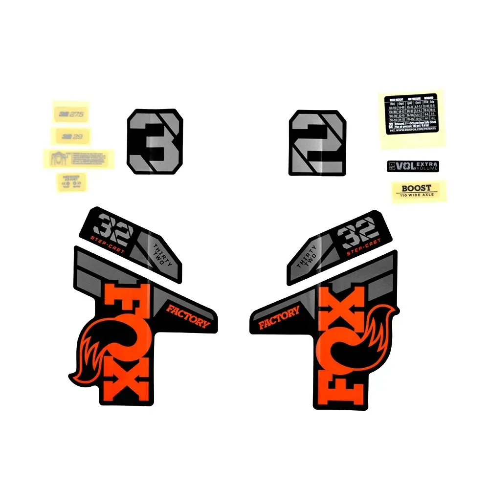 Transfer-Set Fox 2021, 32 SC, F-S, Logo, Fork