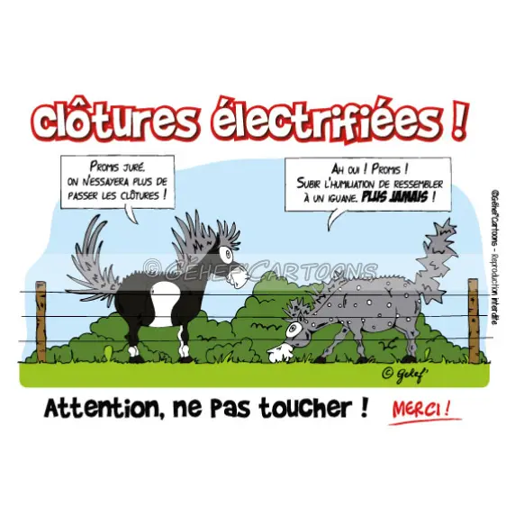 Humorous plaque for fences Fr8Man